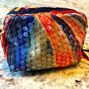 LE SPORTSAC Small Zipper Pouch Flower 70s